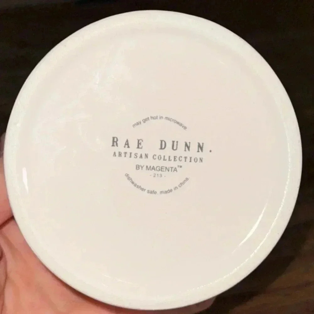 RAE DUNN Artisan Collection Magenta Black/White Ceramic Dip Cup Bowls Guac Salsa - Picture 7 of 7